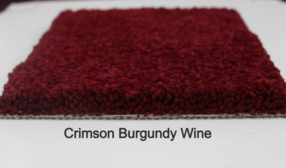 Crimson Burgundy Wine Area Rug sideview sample