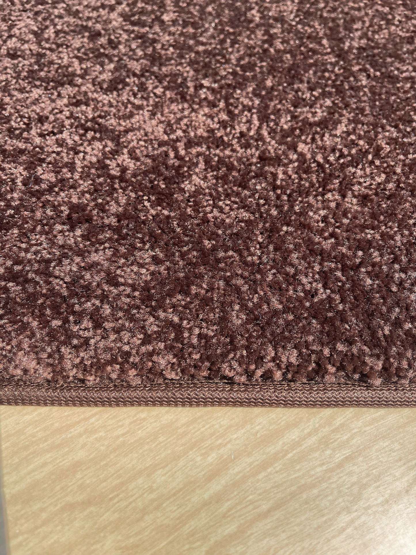 Dark Chocolate Brown Area Rug sideview