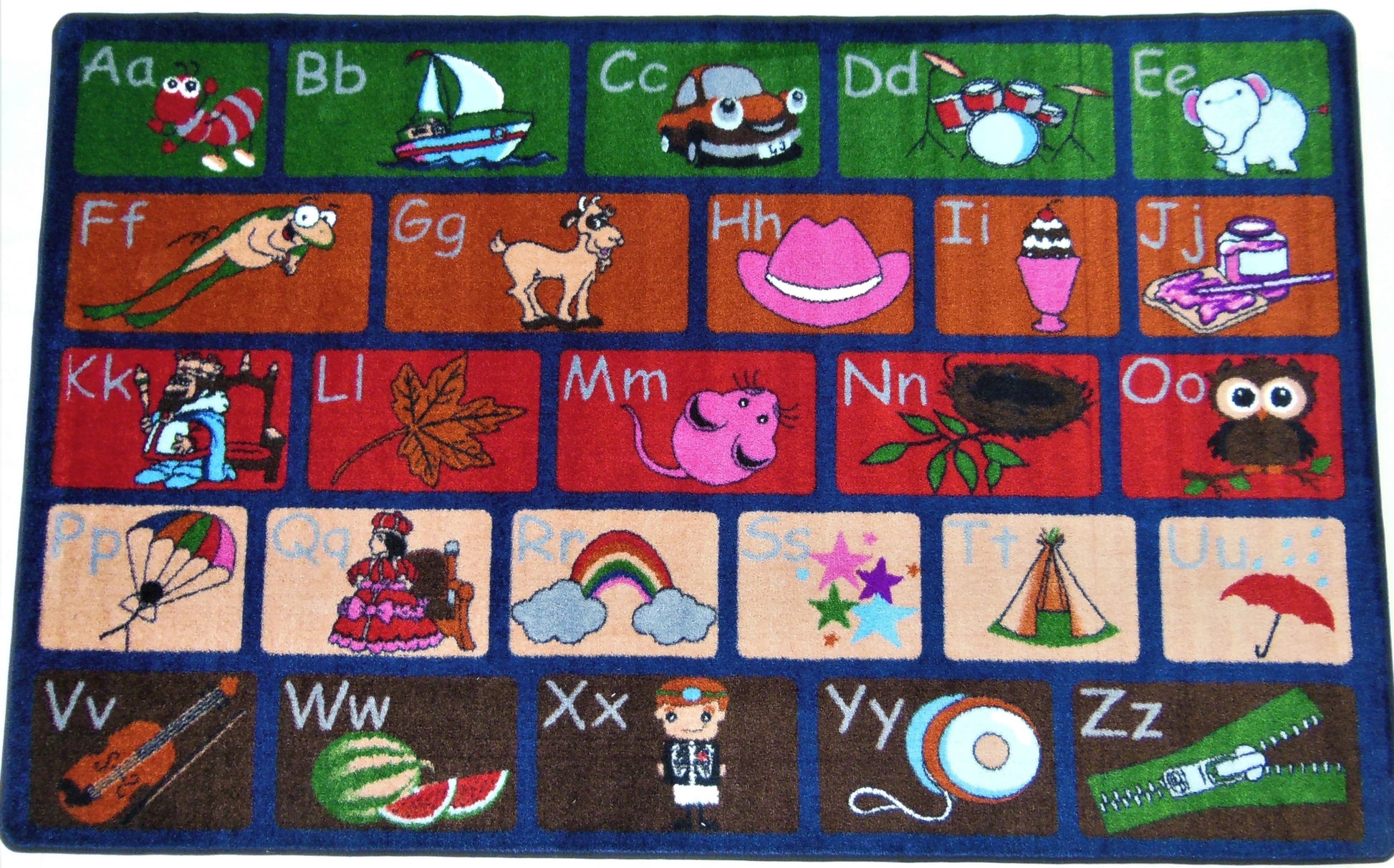 ABC Picture Phonics Classroom Seating Area Rug