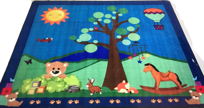 Infant Forest Educational Classroom Area Rug